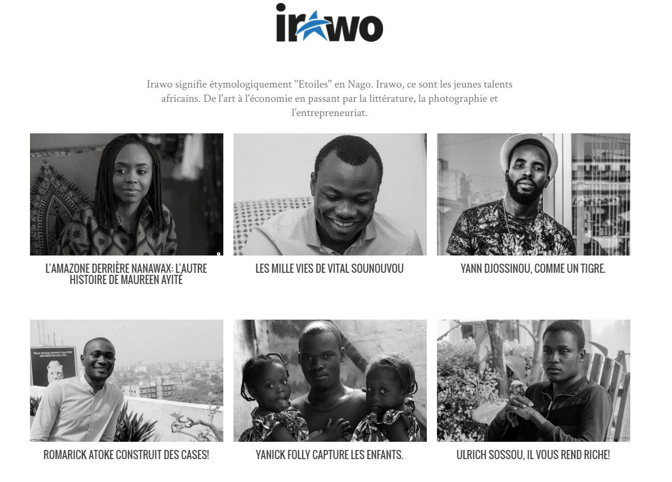 Irawo b&eacute;nin talents